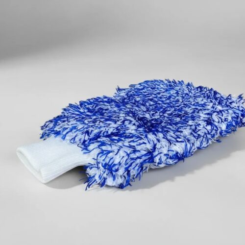 Guante De Microfibra Manopla Premium Lavado Auto Ultra Suave Azul