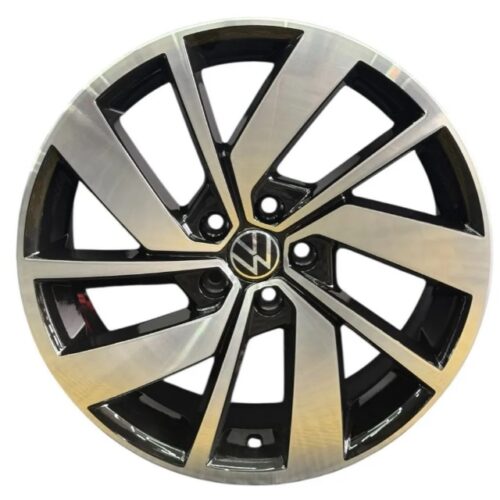 Kit X 4 Llantas Aleación Vw Vento Gli R18 5x112 Jcs - Negro Diamantado