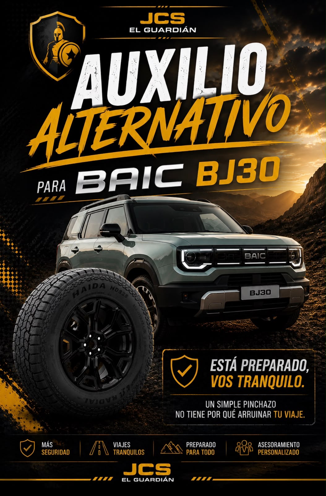 Rueda Auxilio Baic Bj30 Llanta R18 + Neumatico 235/60r18 - Image 3