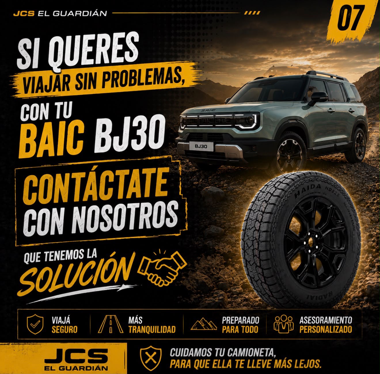Rueda Auxilio Baic Bj30 Llanta R18 + Neumatico 235/60r18 - Image 5